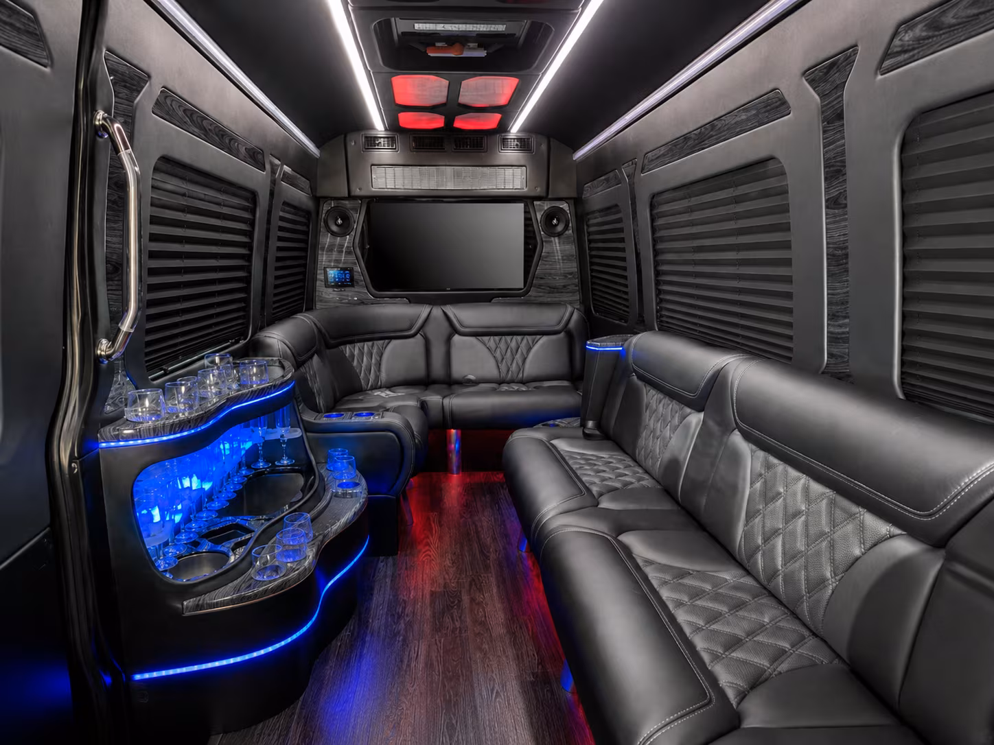 honolulu 50 passenger party bus interior